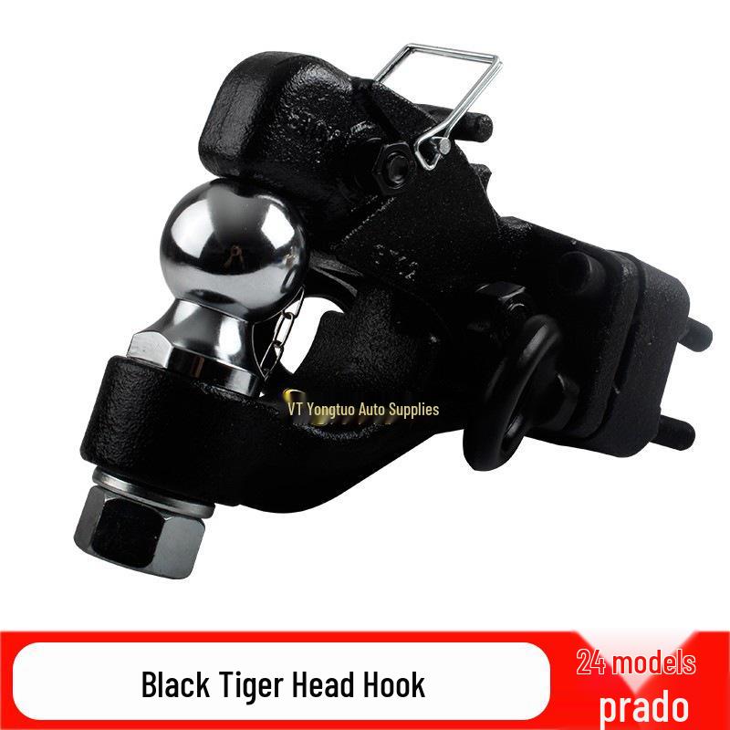 2024 Toyota Prado LC250 Trailer Hitch: Modified Tow Hook Rear Bumper with Square Hole
