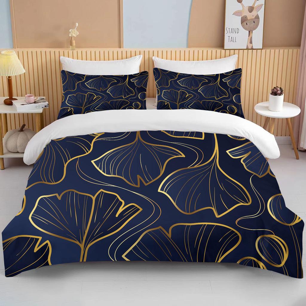 Botanical Flower Double Bed Duvet Cover Bed European Bedding Sets Home Textiles Luxury Pillow Cases Bedroom Bedding Sets