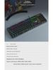 Wolf Spider S2022 Wired Mechanical Keyboard - Mixed Light Blue for Gaming, Office, and E-sports.