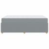 Bed Frame with Mattress Light Grey 120 x 200 cm Fabric