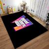 Grand Theft Auto Logo Rug for Gamers Suitable for Use As an Anti-slip Game Mat for Living Room and Bedroom Sofas