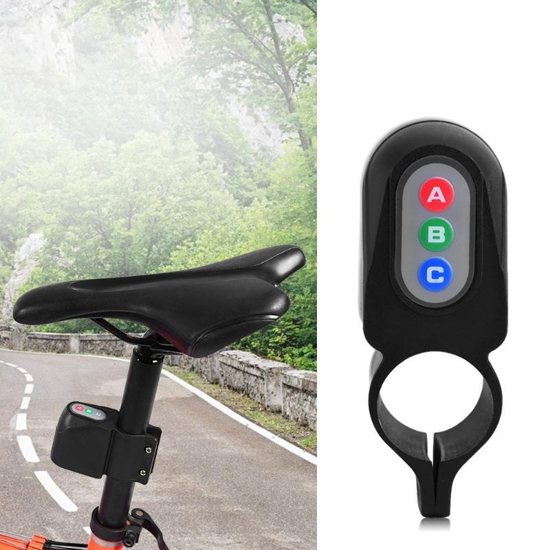 Black Cycling Bicycle Anti Theft Safety 4-Digit Code Lock Security Alarm Tool