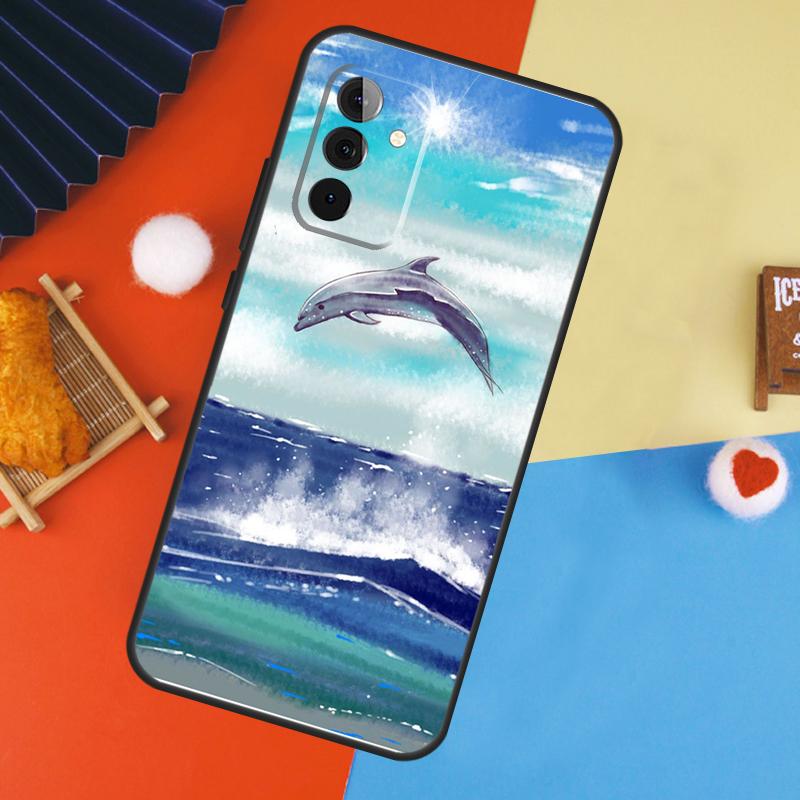 Dolphin Case For Samsung Galaxy A54 A34 A14 A55 A35 A33 A53 A13 A23 A17 A06 A16 A56 A36 A52 A32 A15