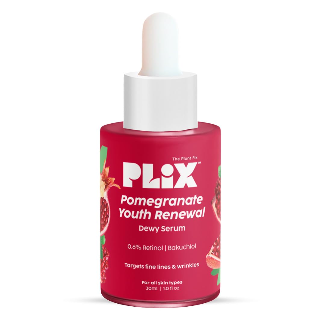 PLIX - THE PLANT FIX Pomegranate Retinol & Bakuchi Oil Face Serum 30 ml Pack of 1 For Smooth, Youthful Skin