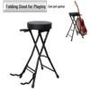2-in-1 Foldable Guitar Stool & Stand