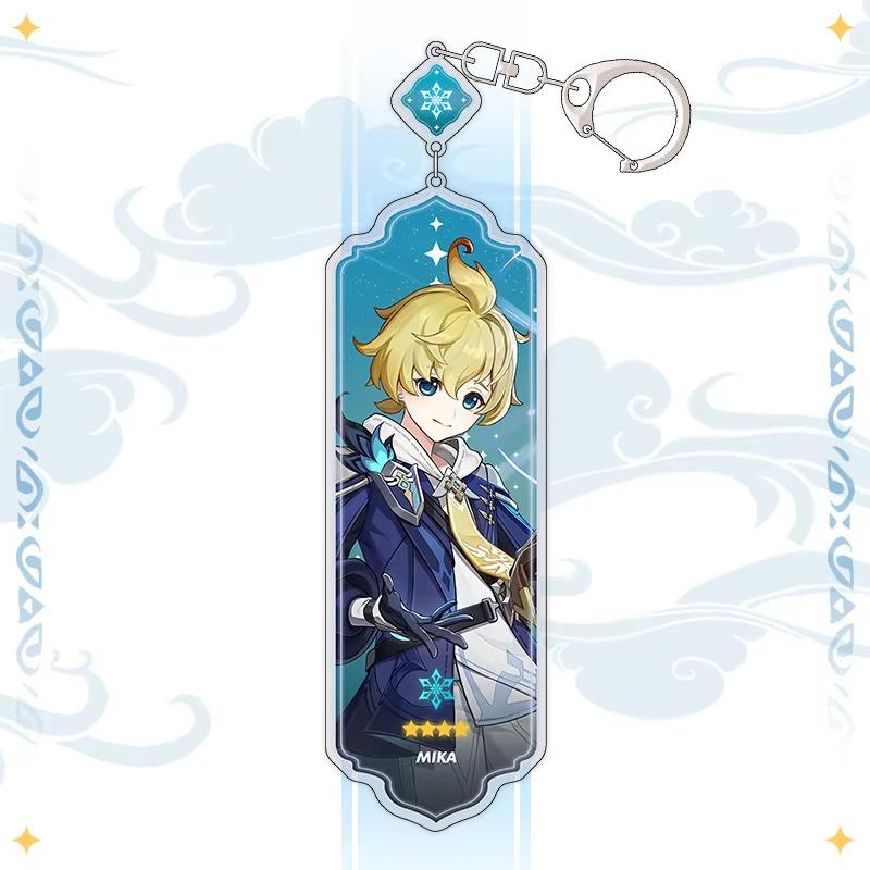 Portachiavi Anime Linnea Flins Durin Mualani Furina Arlecchino Accessori Portachiavi Genshin Impact Ciondolo Carino per Borsa Portachiavi Regalo