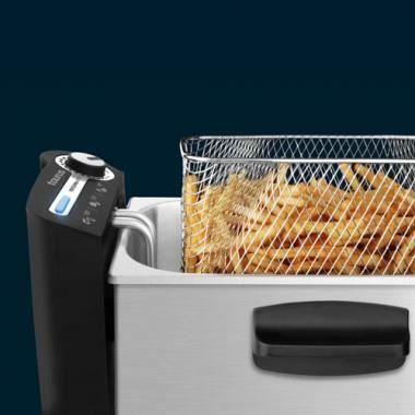 Profesionální fritéza 3L Plus - TAURUS - 2100W - Ponořené topné těleso - Nerezová ocel