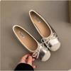 Women's Flat Shoes French Style Shallow Mouth Single Shoes Low-top Walking Flats Soft Sole Comfortable Ballet Flats Womens Shoes