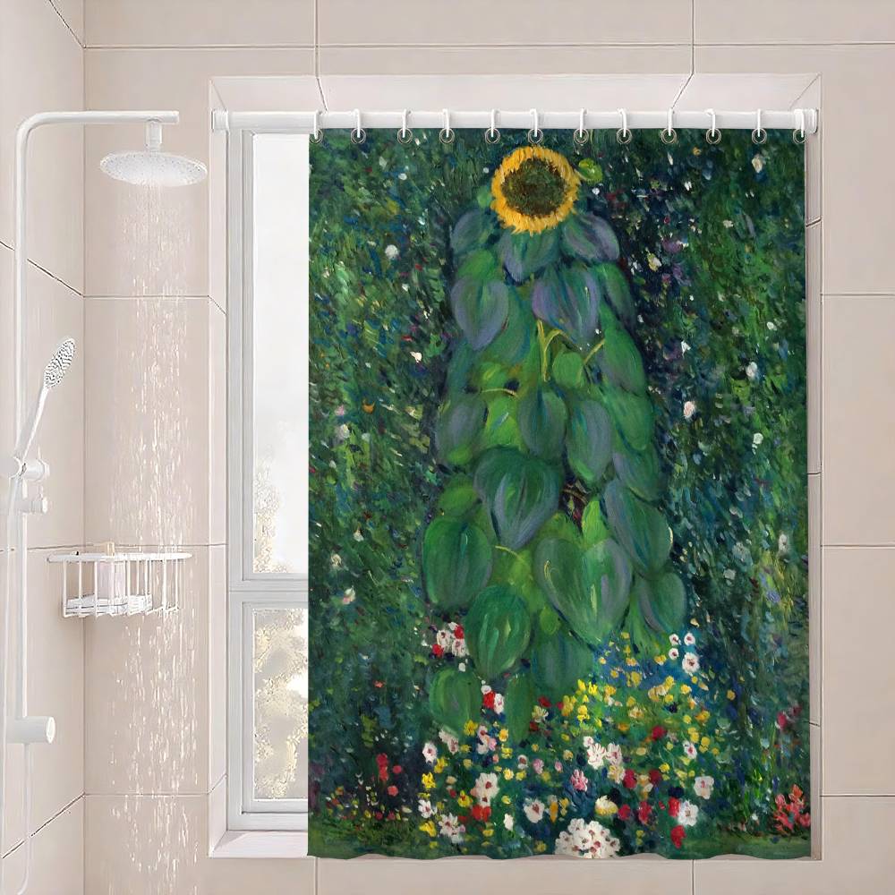 

Classic G-Gustav Klimt Shower Curtain Bath Curtain Print Polyester Fabric Waterproof Bathroom Curtains With Hooks Bath Screen 90x180 cm