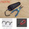 Multifunctional Fishing Pliers Aluminum Alloy Fishing Scissors Line Cutting Machine Fish Control Tool Portable Easy Storage Pliers Sleeve