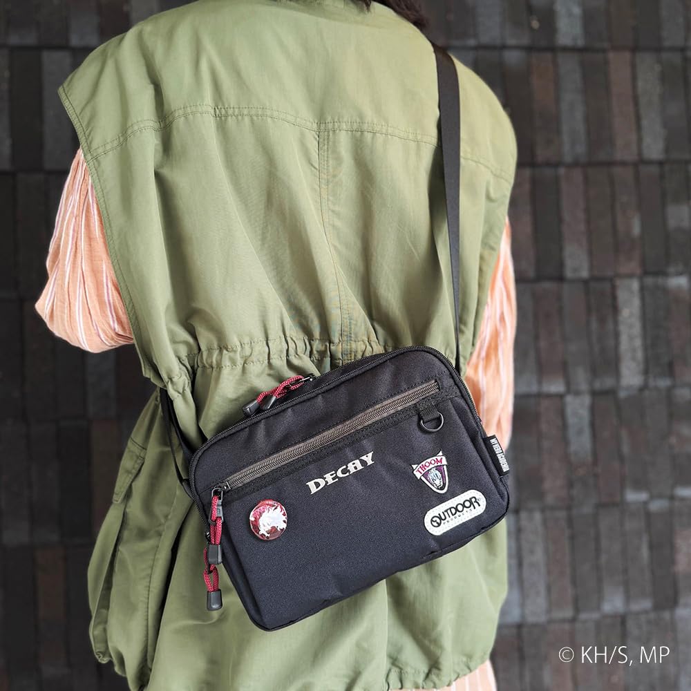 Hero Academia x OUTDOOR Shoulder Bag with Can Badge ODHA01 Gray [My PRODUCTS]