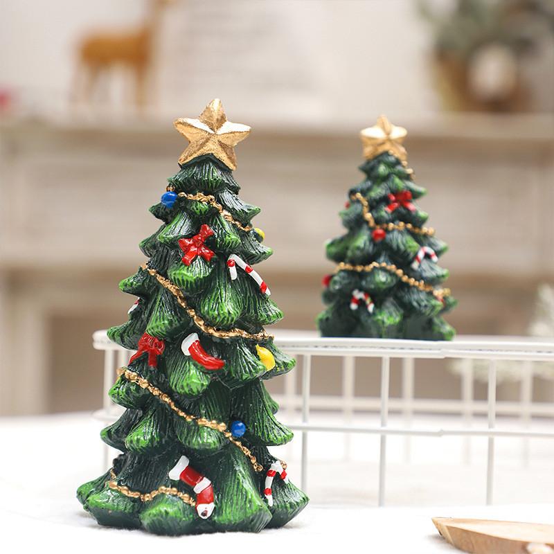 Trees Office Christmas Decorations Figurines Model Decor Festival Party Gift