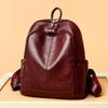 Fashionable PU Leather Backpack with Adjustable Shoulder Straps Simple Design Suitable for Daily Use Travel Shopping and Other Scenarios