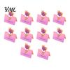 Foldable Note Cards 10Pcs 3D Bouquet Greeting Card, Thank You Best Wishes Card Folding Floral for Mother's Day Father's Birthday