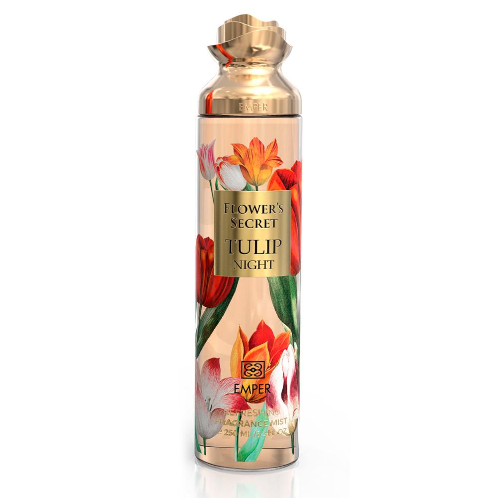 Flower Secrets Emper Ferahlatıcı Çiçeksi Koku Plume Vücut Spreyi 250ml. 8.3 FL.OZ Sprey Aromalı su