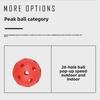 Dual Use 72mm Pickleball with 26 Holes for Indoor & Outdoor Practice
