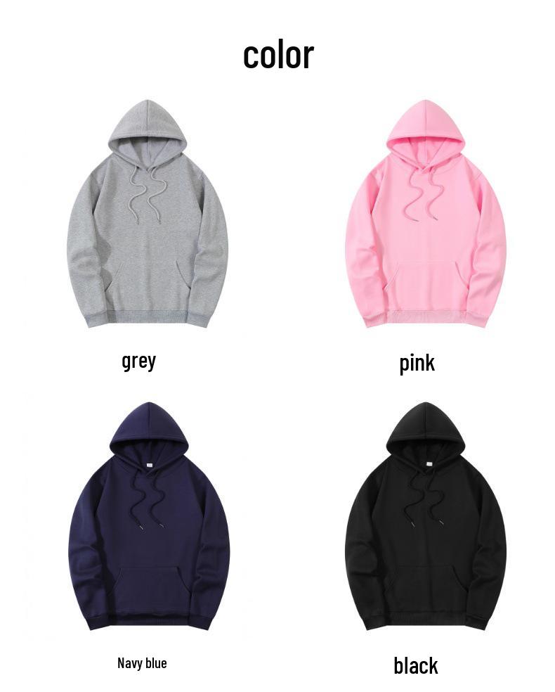 Spring & Autumn Street Style Hooded Fleece Sweatshirt - Casual Sports Pullover for Couples