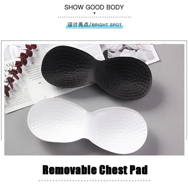 Women's Solid Color Corset Style Tank Top Sports Bra with Beauty Back Design