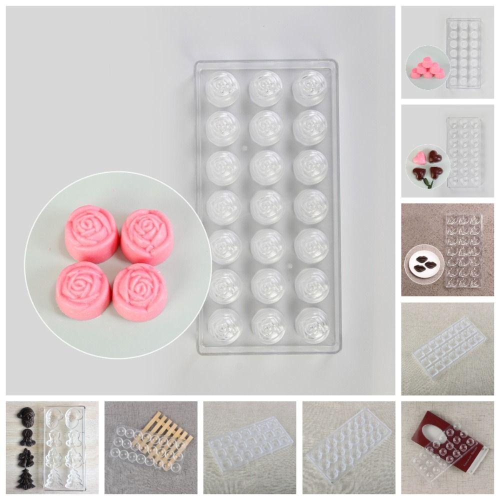 Transparent Chocolate Molds 3D Candy Mould Valentine's Cake Mousse Mould Dessert