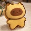 Cat Toast Capybara Plush Toys Backpack Pendants Cartoon Keychains Gifts Kids