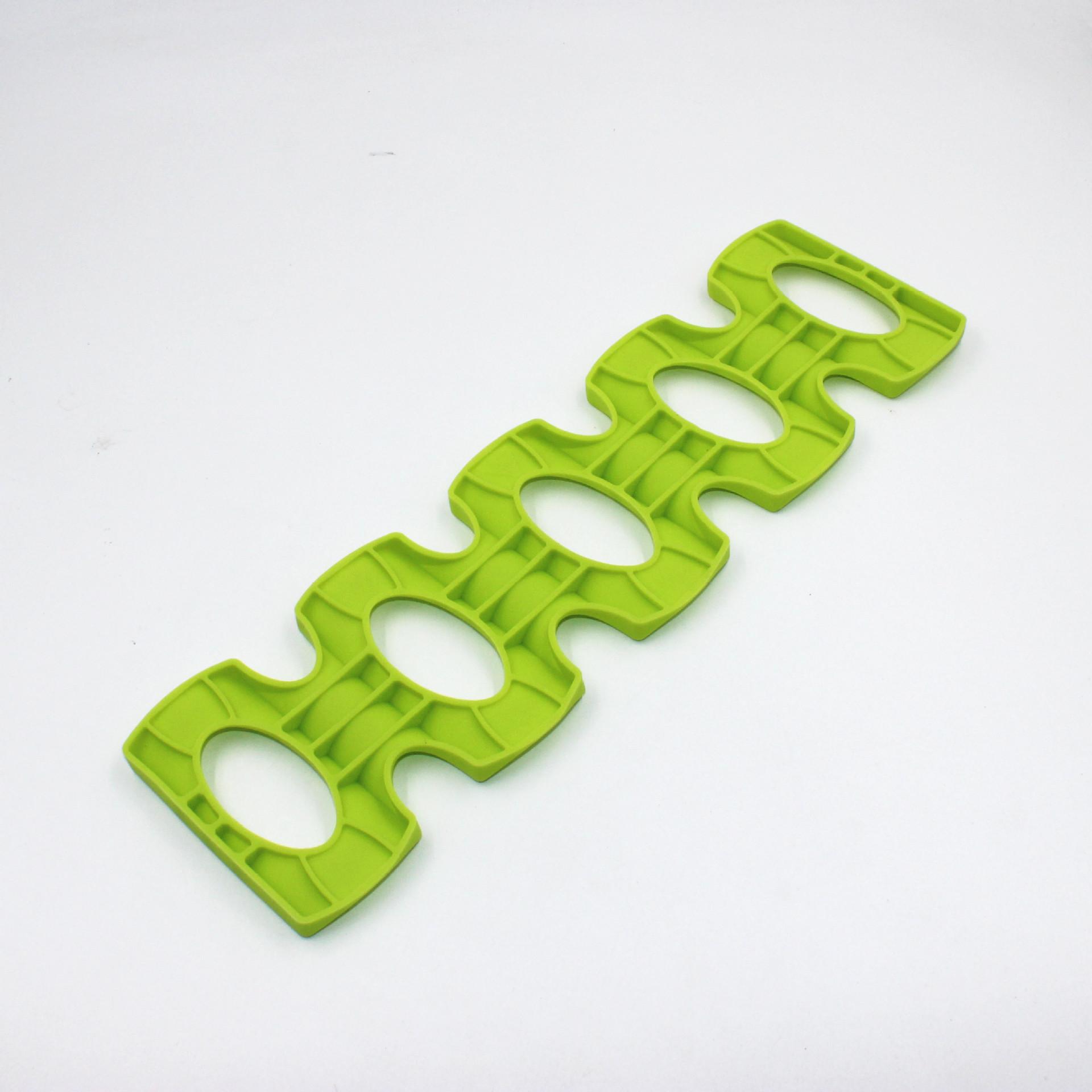 

Красный силиконовый холодильник для банок пива, вина, держатель для бутылок, коврик для штабелирования, инструмент для наведения порядка, кухонные гаджеты, силиконовый коврик-органайзер для банок зелёный