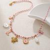 Summer Starfish & Pearl Heart Sea Turtle Pendant Necklace - Dopamine Stainless Steel Clavicle Chain