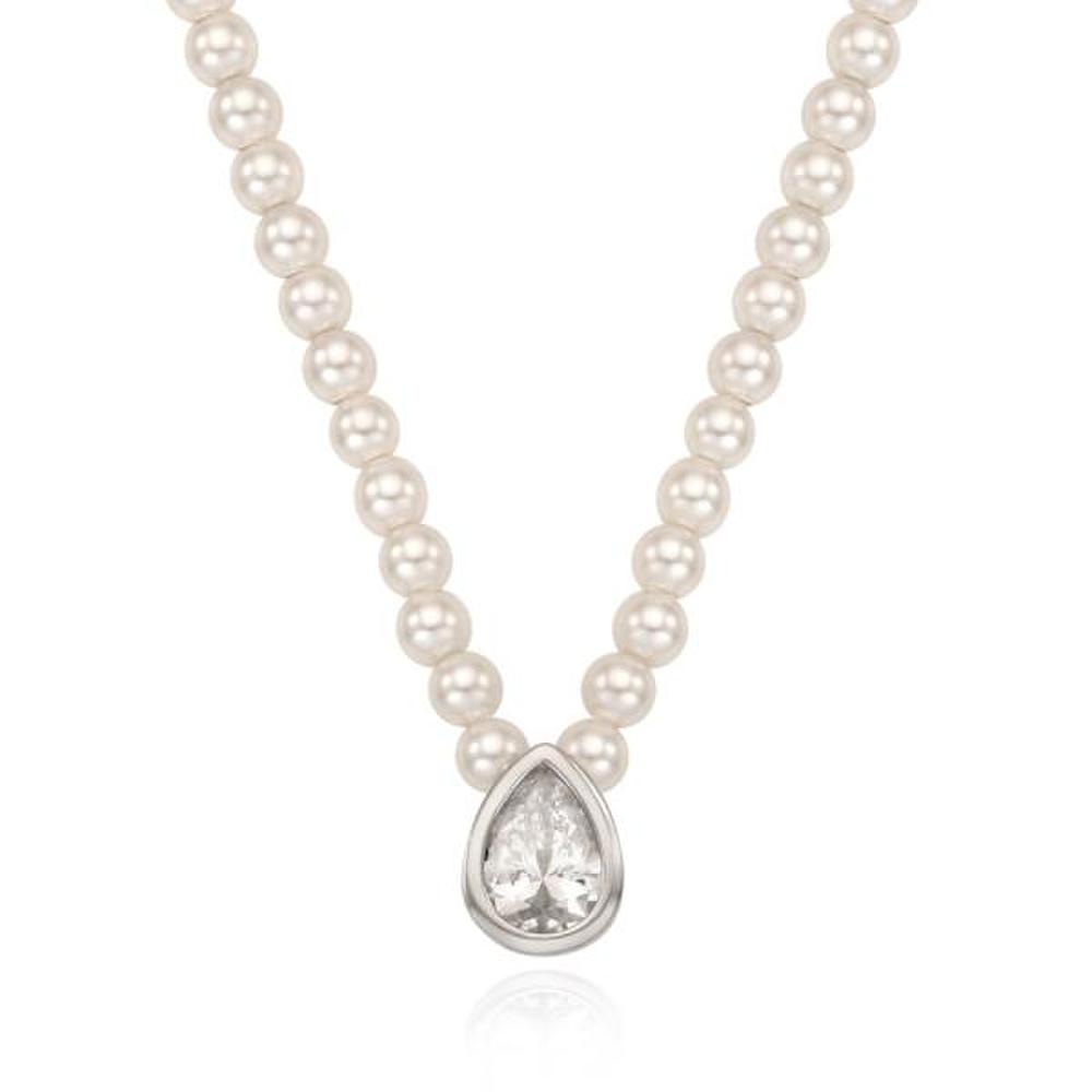 [Ost] [Puremond] Pearl Drop Necklace Otn222806Dww