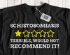 Unisex Funny Schistosomiasis T-shirt Tops Tees Unisex Parasitic Worm & Parasite Gifts