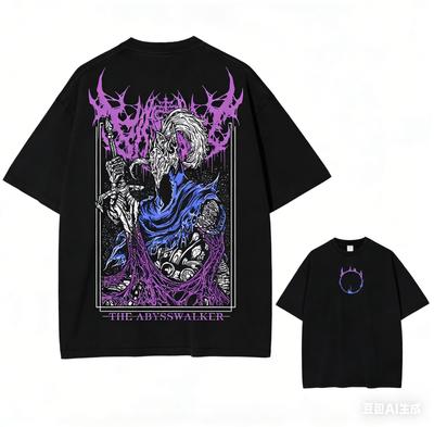Nejprodávanější tričko Dark Souls Washed Měkké volné unisex pár styl Personalizované Street Fashion oblečení pro milovníky anime - M...