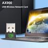 USB WiFi 6 Adapter 900Mbps Mini USB WiFi Dongle Dual Band 2.4 & 5.8 GHz Wireless Network External Receiver Driver Free