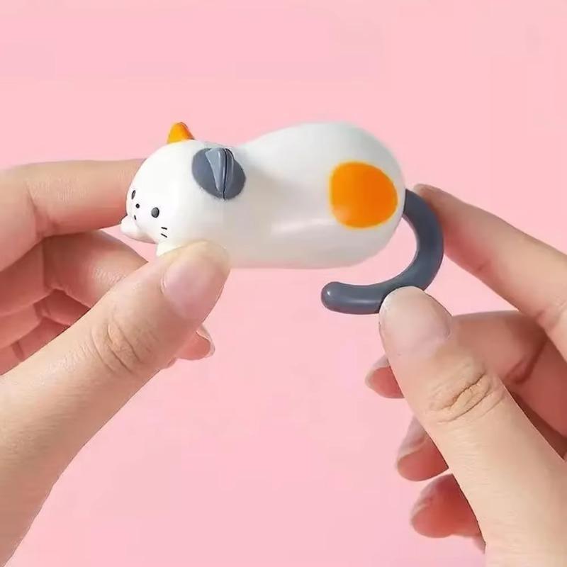 3Packs Clockwork Kitten Movable Toy Ornaments,Windup Kitten Stress Relief Toy, Rolling Cat Toy, Cat Wind up Interactive Toys