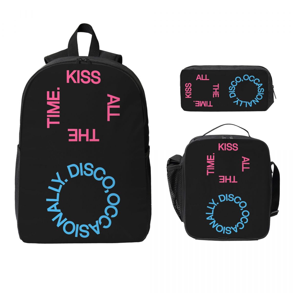 Harrys Styles Kus Altijd Kinderrugzak Lunchbox Etui voor Jongens Meisjes Rugzakken Schooltas Boekentas Set
