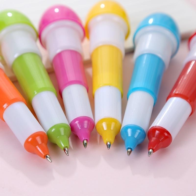 5Pcs Creative Kawaii Airplane Ballpoint Pen Cute Candy Ball Pens for Children Gift Korean Stationery Student