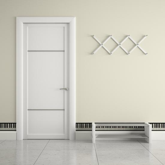200 cm 3D Siyah Beyaz Piyano Tuşu Yapışkanlı Etiket Müzisyen Duvar Sanatı Çıkartması Dekor