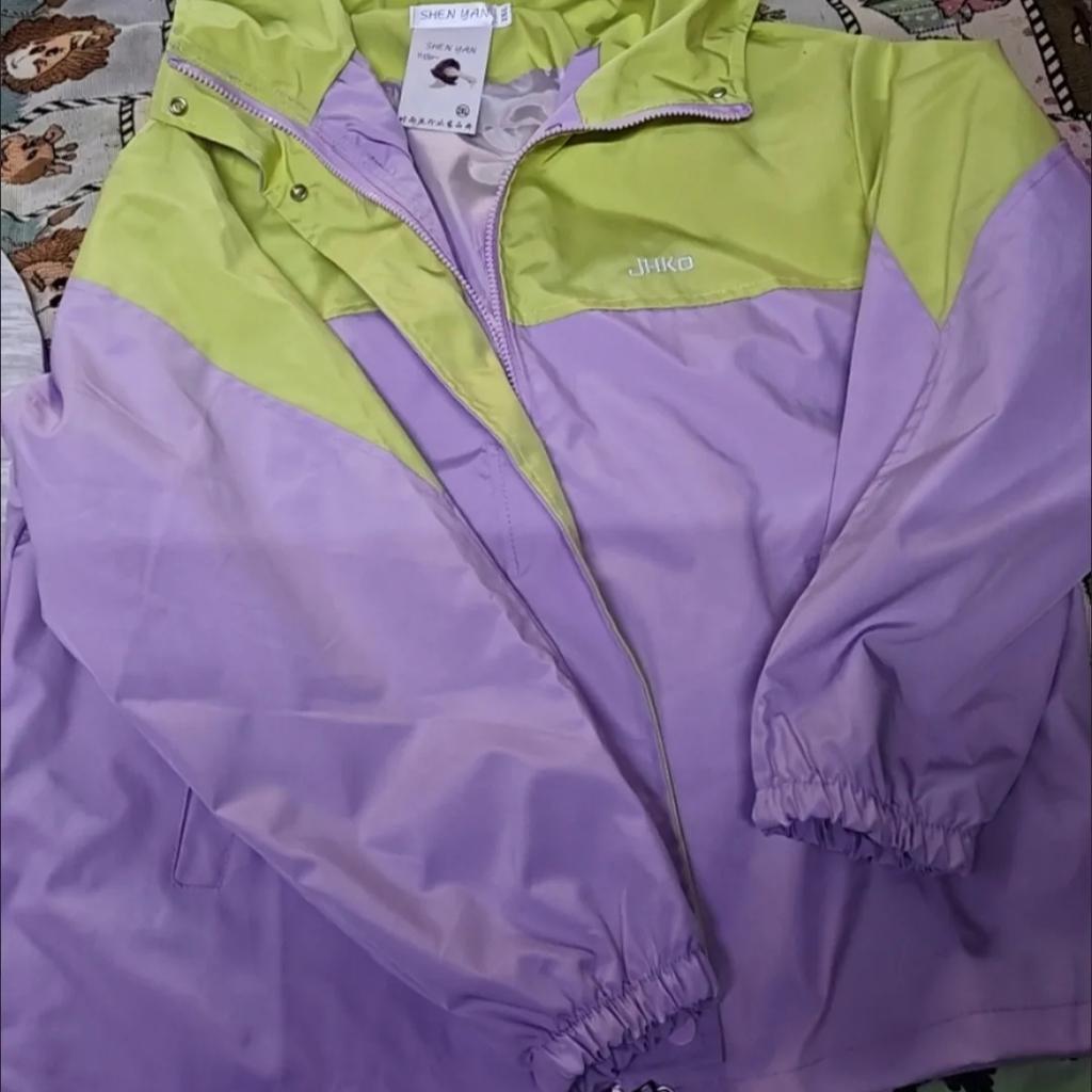 Women's Purple Hooded Windbreaker Fashionable Casual Jacket Premium Look Youthful and Chic Blazer