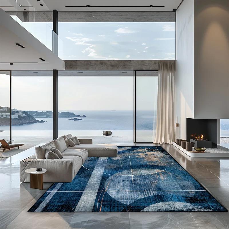 

Europe style Geometric Gradient color living room carpet bedroom decoration soft rug 140x200 non-slip lounge cloakroom floor mat 60x90cm