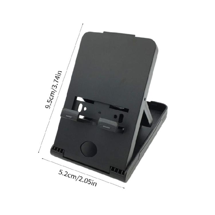 Foldable Stand for Handheld Game System or Small Tablet, Angled Desk Support, Cable Opening and Gentle Contact Areas for Travel Use