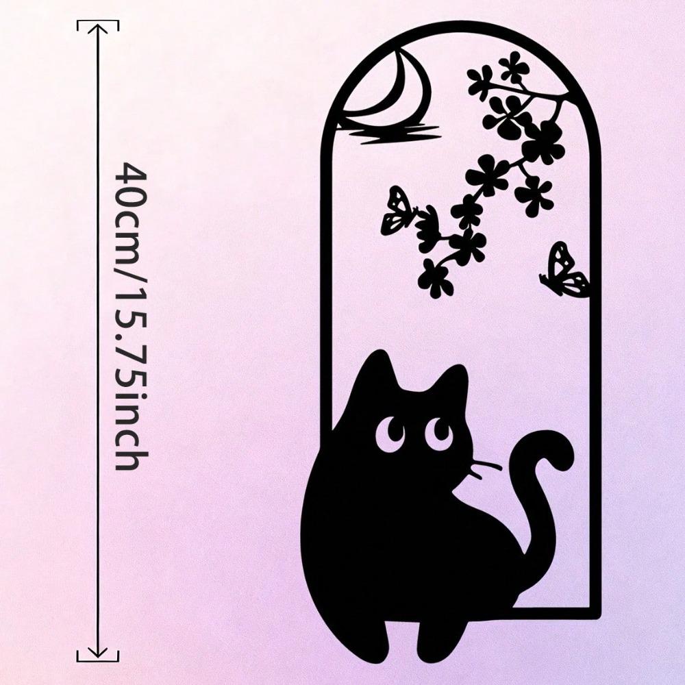 Elegant Modern Minimalist Wrought Iron Floral Wall Art for Living Room Bedroom Christmas Decor 19x40