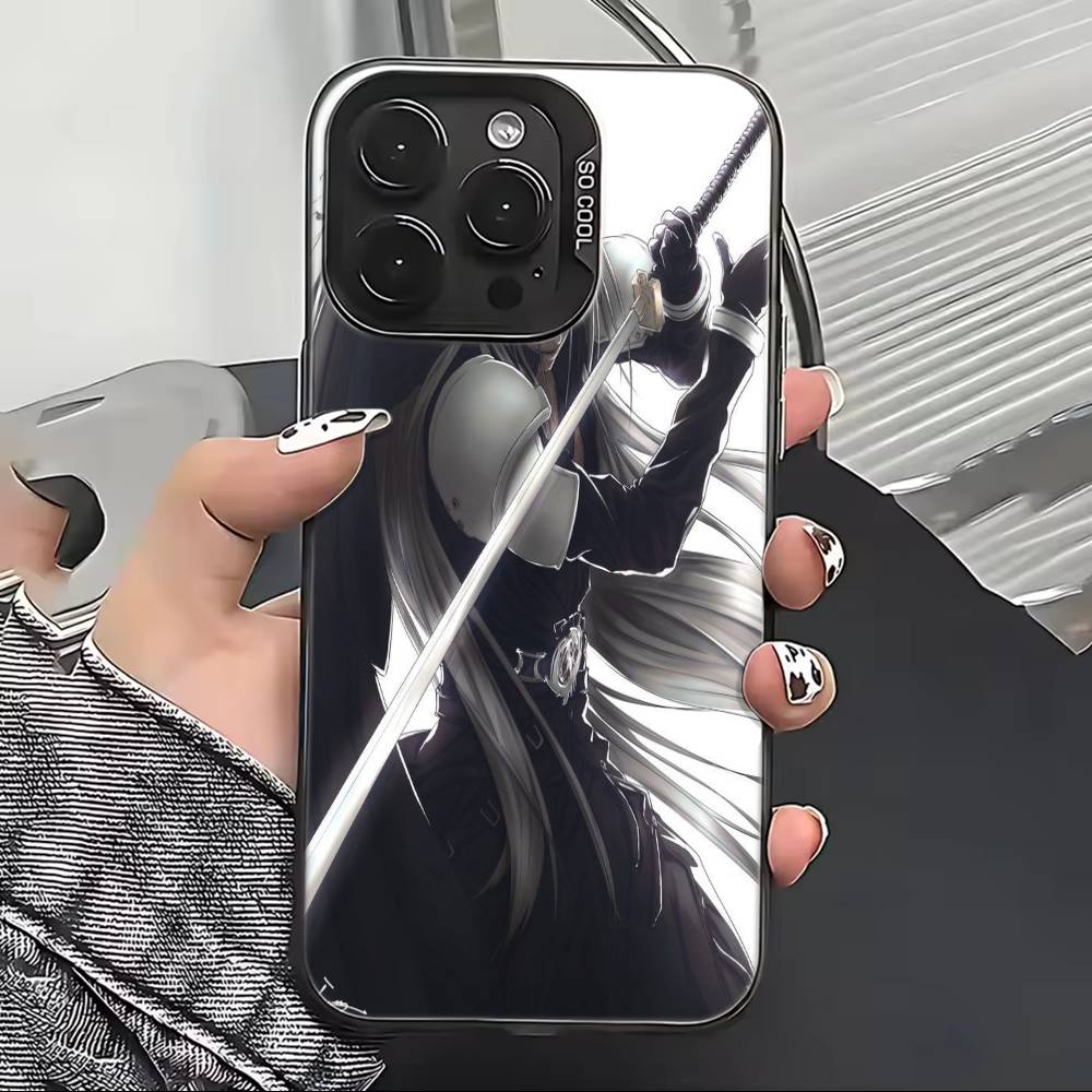 Final F-Fantasy S-Sephiroth Cool Phone Case For iPhone 17,16,15,14,13,12,11 Plus,Pro Max,XS,Colorful Silver Black Cover