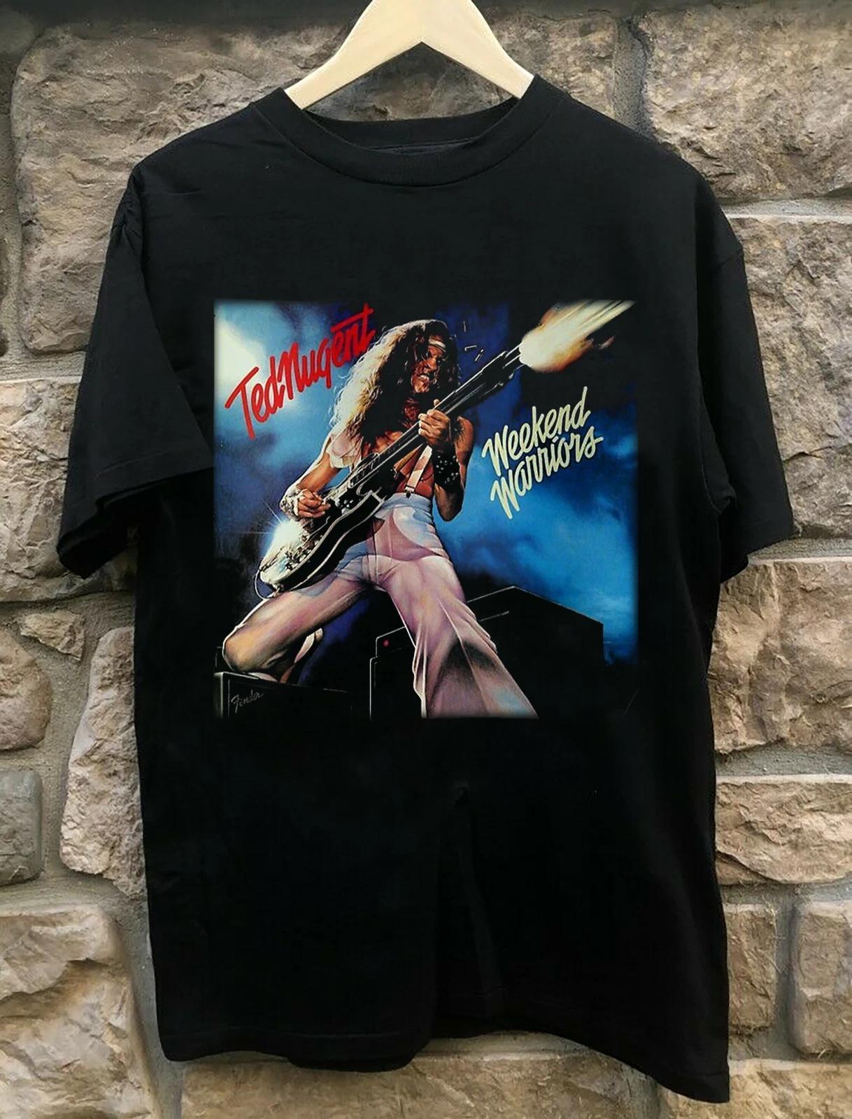 Men s and Women s T-shirts Inspired Ted Nugent Cotton Gift For Fan Black S-5XL Men T-Shirt L