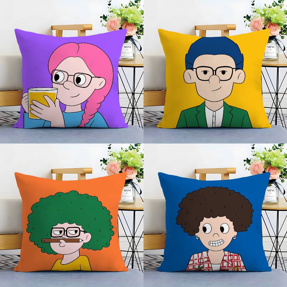 P-Pop Man Pillow Case Plush Fabric Soft Double Sided Print Home Sofa High Quality Cushion Cover Throw