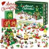 Advent Calendar BOX DIY Building Blocks Christmas Tree Santa Claus Deer 24 Days Countdown Calendar Blind Box Kids Gift Navidad