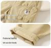 Kaka Panda Kids' Spring & Autumn Woven Long Pants - Girls' and Boys' Casual Wear