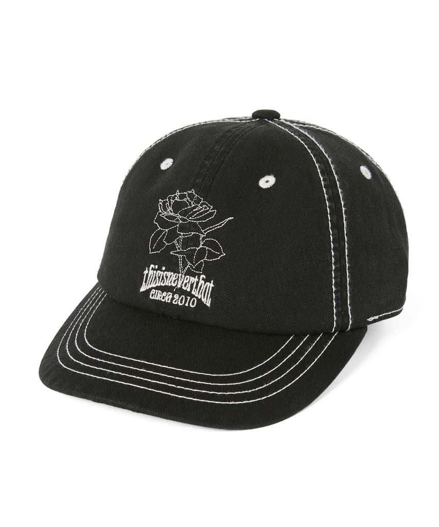 THISISNEVERTHAT Contrast Stitch Cap Black