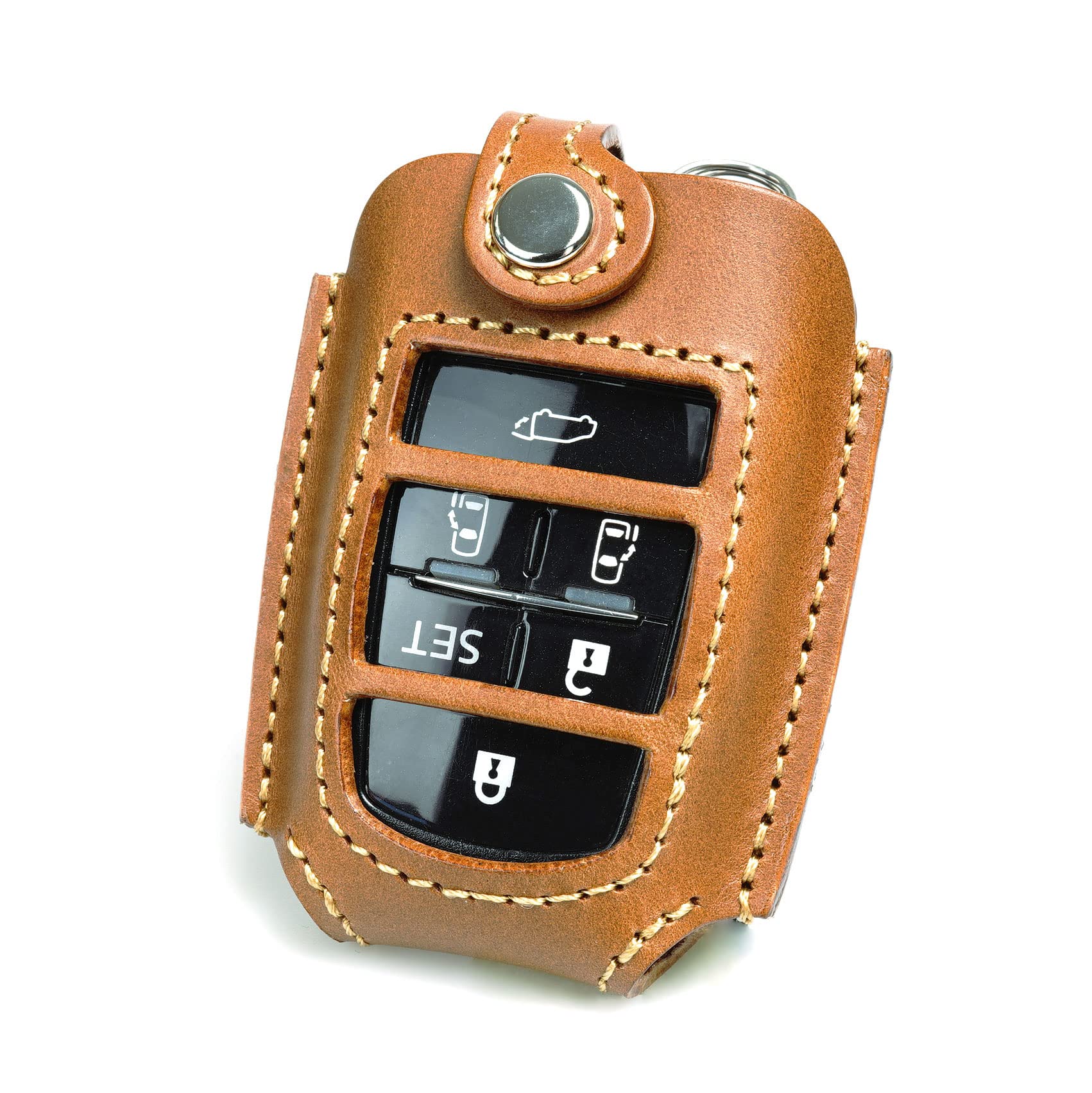Toyota Compatible Alphard Compatible Vellfire Compatible Noah Compatible Voxy Compatible Smart Key Case Genuine Leather [Kawachaya] (toyot@a-av6B)