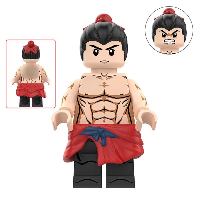 Used Boy Figure Assembly Weapon Building Block Toys