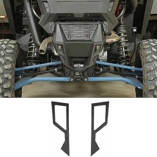 2-Piece Carbon Fiber Rear Tail Trim for 21-22 Polaris RZR PRO XP Utility