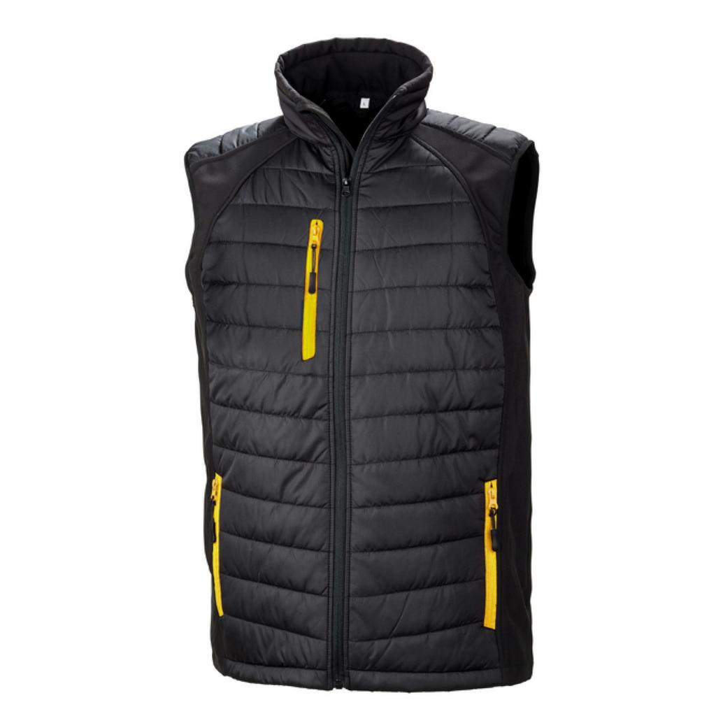 Result Genuine Recycled Mens Compass Softshell Padded Gilet