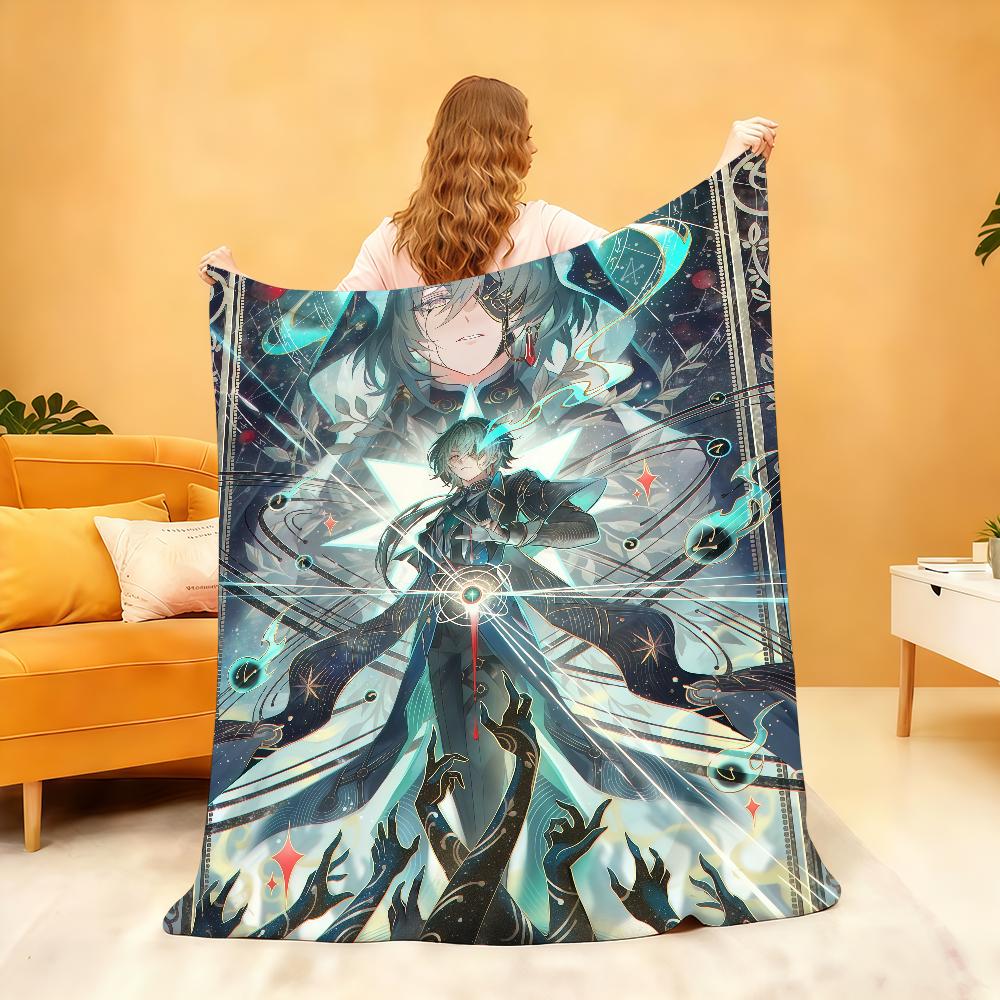 Hot Game Honkai Star A AnaXa Blanket For Soft Throw Blanket for Picnic Bed Sofa Home Bedroom Cozy Warm Comfortable