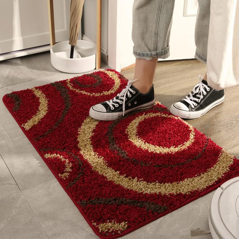 Chinese Style Non-Slip Floor Mat: Water-Absorbing Rug for Entrance, Bathroom, Bedroom, Toilet, and Kitchen